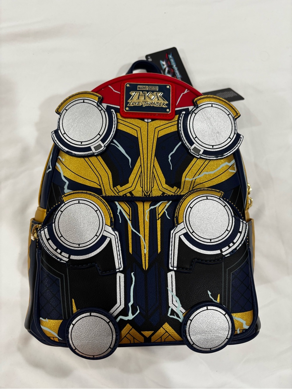 Marvel Studios Thor Love and Thunder Themed Navy & Gold Mini Backpack